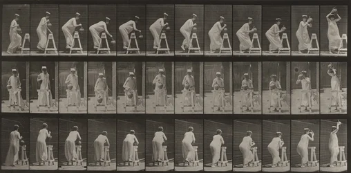 Plate Number 216. Bending to Fill a Water Jar, Placing it on Head