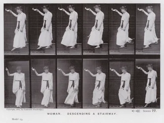 The Human Figure in Motion: Woman, descending a stairway