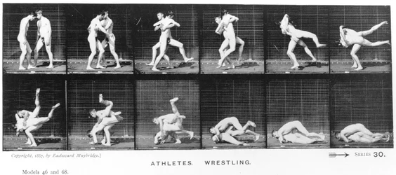 Two Men Wrestling, from 