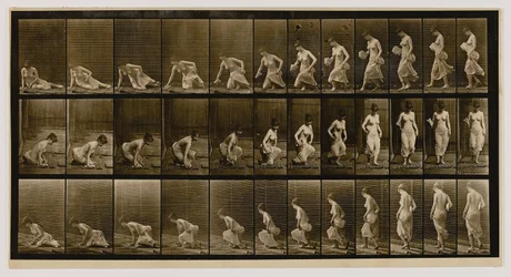 Woman Sitting Down on the Ground, from the Book Animal Locomotion
