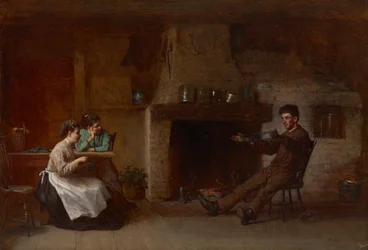 Winding Yarn (Interior of a Nantucket Kitchen)