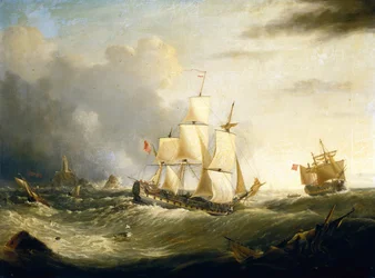 Two Deckers off Longships Lighthouse, Lands End