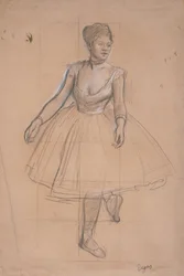 A Ballet Dancer in Position Facing Three-Quarters Front, c.1872-73