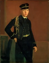 Achille de Gas in Midshipman Uniform
