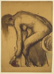 After the Bath (Woman Drying Her Feet), c.1900