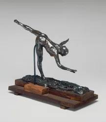 Arabesque over the Right Leg, Right Hand near the Ground, Left Arm Outstretched - First Arabesque Penchée