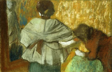 At the Couturiere, the Fitting