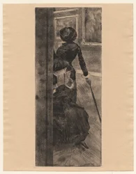 At the Louvre, The Painting, Mary Cassatt