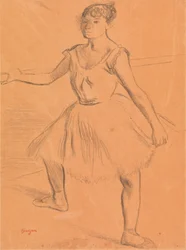 Ballerina Standing at a Bar