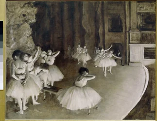 Ballet Rehearsal on the Stage