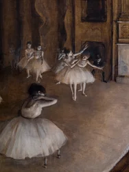 Ballet Rehearsal on the Scene (detail)