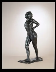 Dancer at Rest, Hands on Hips, Right Leg Forward, c. 1881-1890, cast 1919-1925