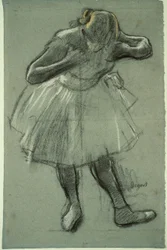 Dancer Bending Forward