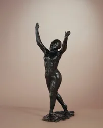 Dancer Moving Forward, Arms Raised, c. 1882-1898, cast c. 1919-1931