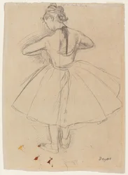Dancer Standing, Back View, 1872-1873