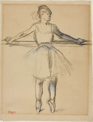 Dancer at the Bar (on Point), c.1885