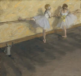 Dancers Practising at the Barre, 1877