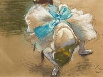 Dancer Adjusting Her Slipper