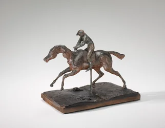Horse Galloping on the Right Foot, the Back Left Foot Only Touching the Ground