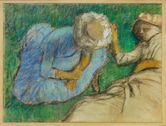 Young Women Resting in a Meadow