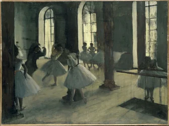 The Rehearsal in the Dance Foyer