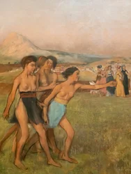 Little Spartan Girls Provoking Boys (detail)