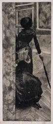 Mary Cassatt at the Louvre, The Paintings Gallery, 1879-80
