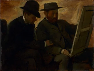 Paul Lafond and Alphonse Cherfils Examining a Painting