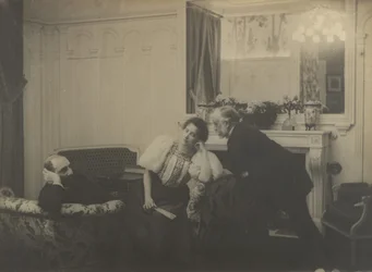 Paul Poujaud, Mme. Arthur Fontaine, and Degas