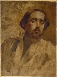 Portrait of the Artist in a Workshop Blouse