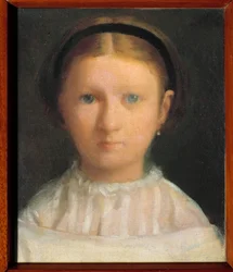 Portrait of Giovanna Bellelli (Née in 1848) Named Nini, Cousin of the Later Artist Marquise Ferdinando Lignola