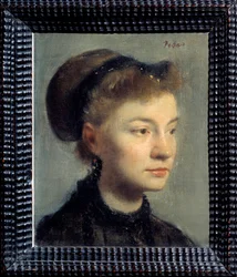 Portrait of a Young Woman by Edgar Degas (1834-1917). 1867. Paris, Musee d