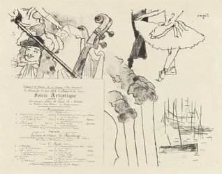 Program for the Soiree Artistique Programme de la Soirée des anciens élèves du Lycée de Nantes