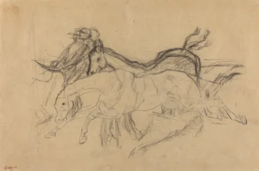 Racehorses (Study for 