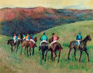 Racehorses in a Landscape