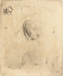 René-Hilaire de Gas, Grandfather of the Artist, 1856