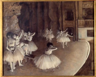 Repetition of a ballet on the stage (detail)