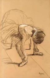 Seated Dancer Adjusting her Shoes