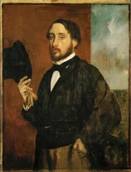 Self-Portrait, Degas Lifting His Hat
