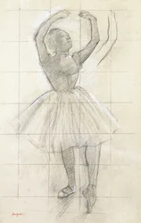 Study for a Dancer Posing, from a Photograph