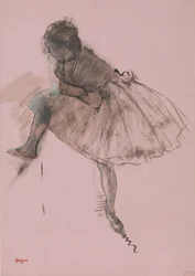 Study of a Ballet Dancer (recto), Two Studies of Dancers (verso)