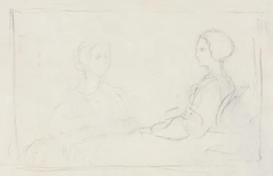 Two Seated Women (verso)