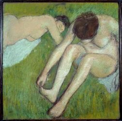 Two Bathers on Grass