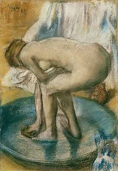 Woman Bathing in a Shallow Tub, 1885