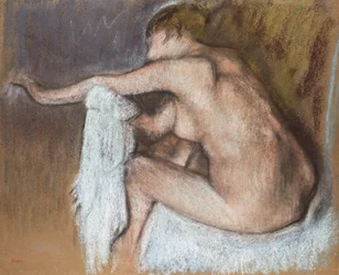 Woman Drying Her Arm