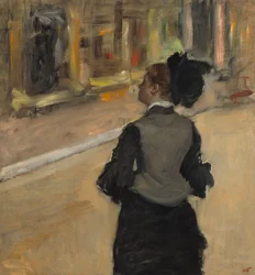 Woman Viewed from Behind (Visit to the Museum)