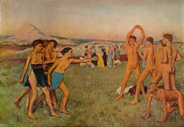 Young Spartans Exercising