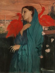 Young Woman with Ibis, 1860-62