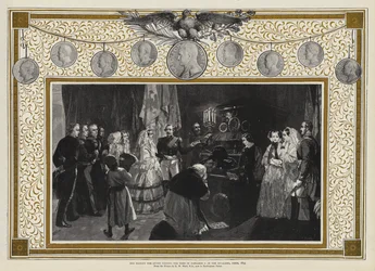 Her Majesty the Queen Visiting the Tomb of Napoleon I in the Invalides, Paris, 1855