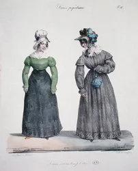 Caricature of a jealous mistress with her servant, plate number 40 from the 